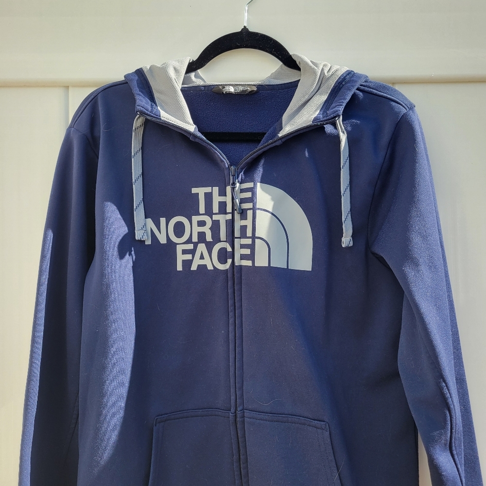 The North Face Men's Blue Zip-Up Hoodie Jacket